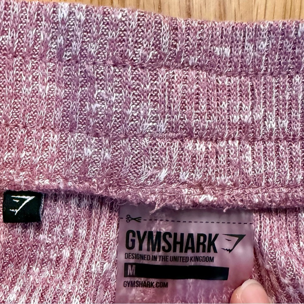 Gymshark Slounge Leggings – Deep Plum Marl – Size M – Drawstring Lounge Fit - Picture 4 of 5